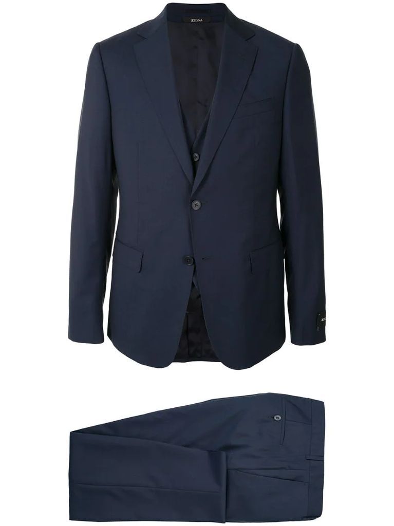 cotton three-piece suit