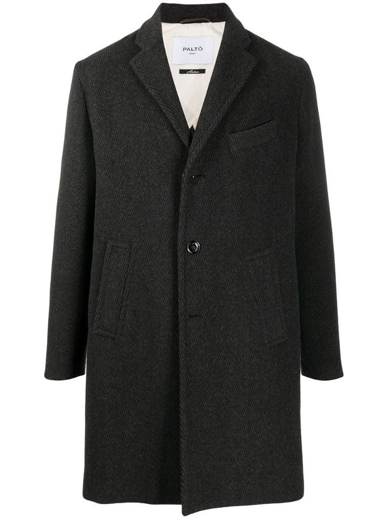 single-breasted wool overcoat