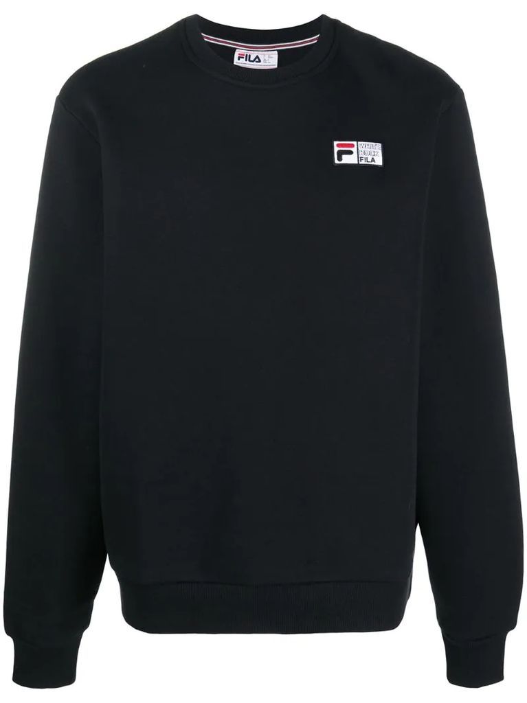 crew neck logo-patch sweatshirt