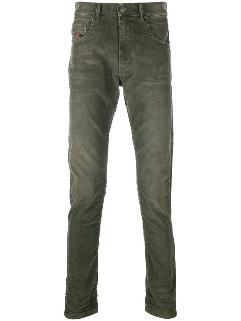 D-Strukt velvet denim jeans
