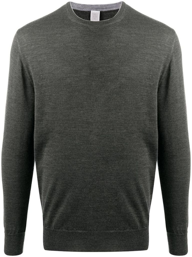 fine knit crew neck jumper