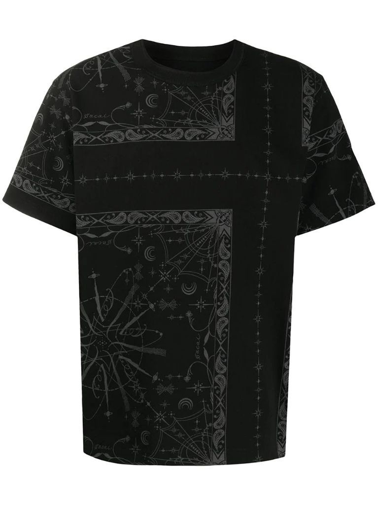 bandana-print cotton T-shirt