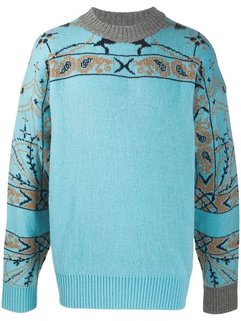 paisley pattern jumper