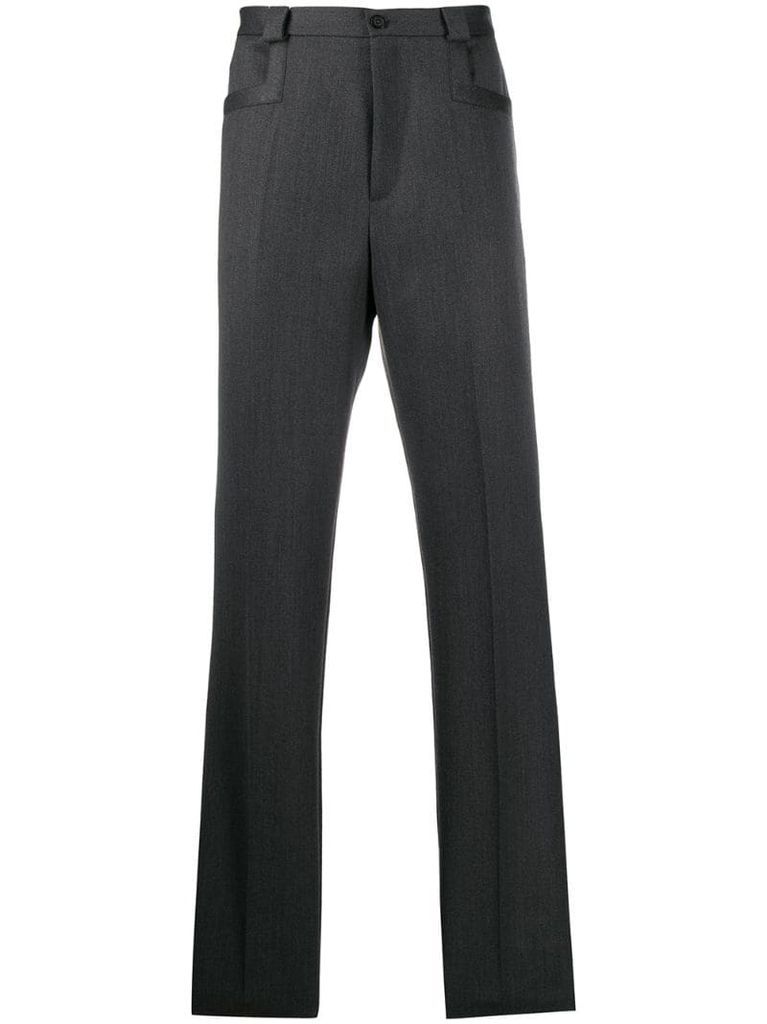 regular length tailored trousers