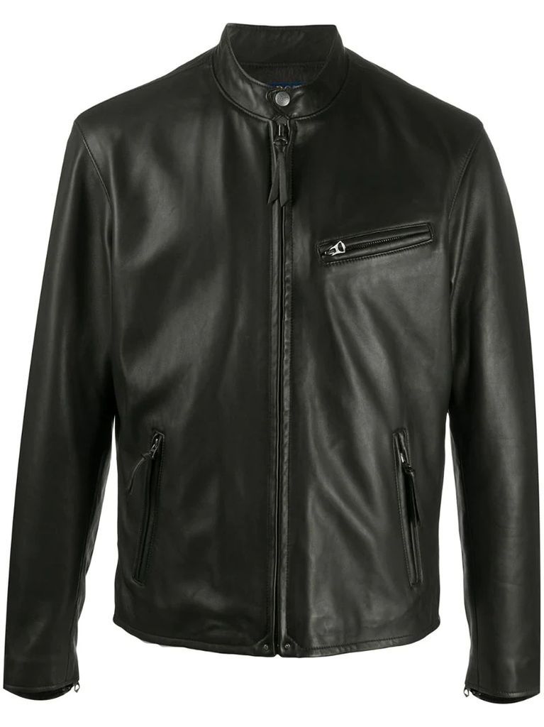 Racer leather jacket