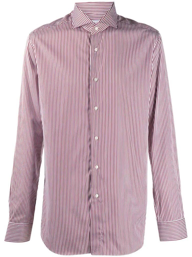 striped buttoned shirt