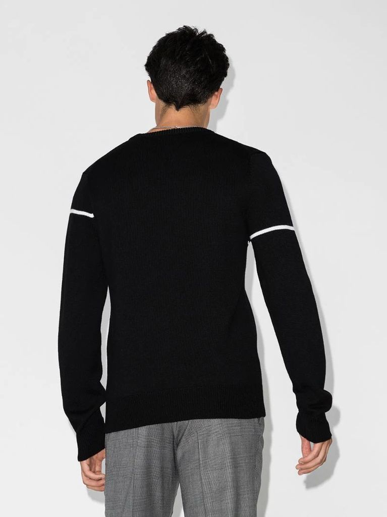 logo knit jumper