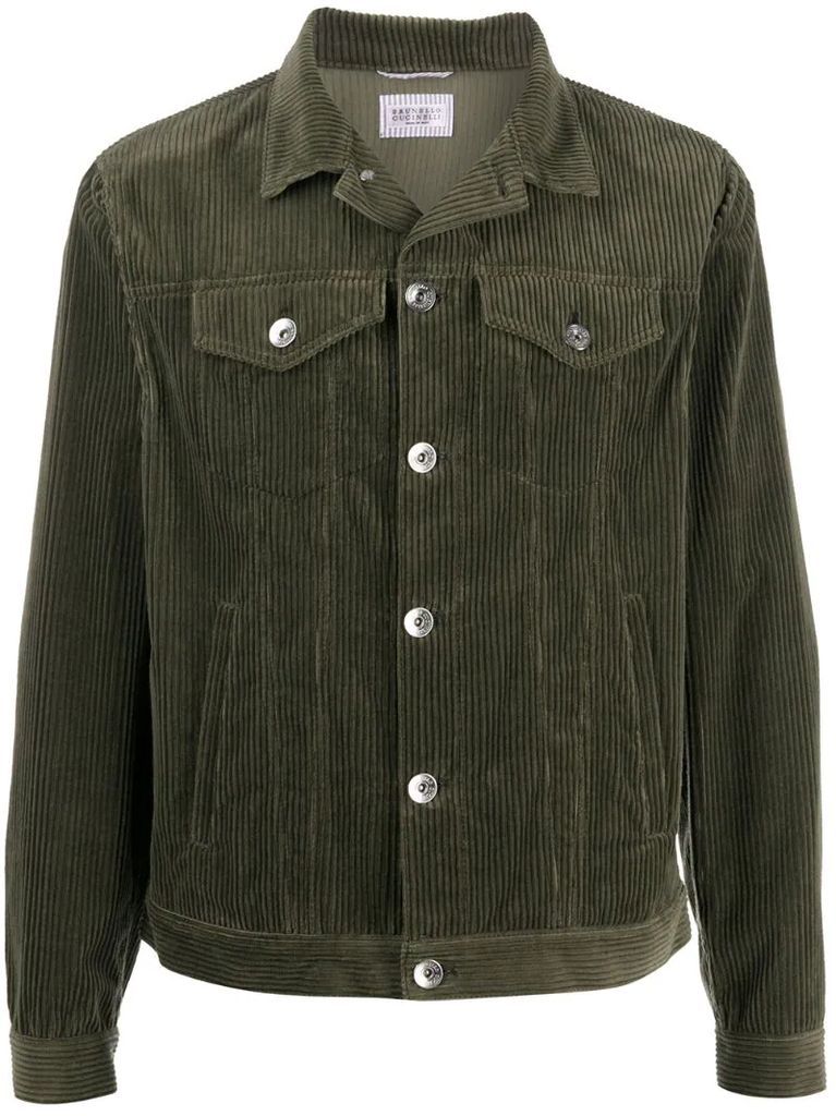 point collar corduroy jacket