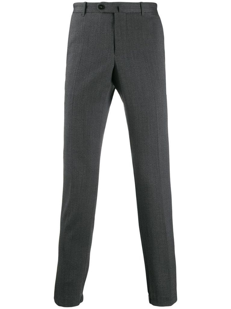 tailored tapered-leg trousers