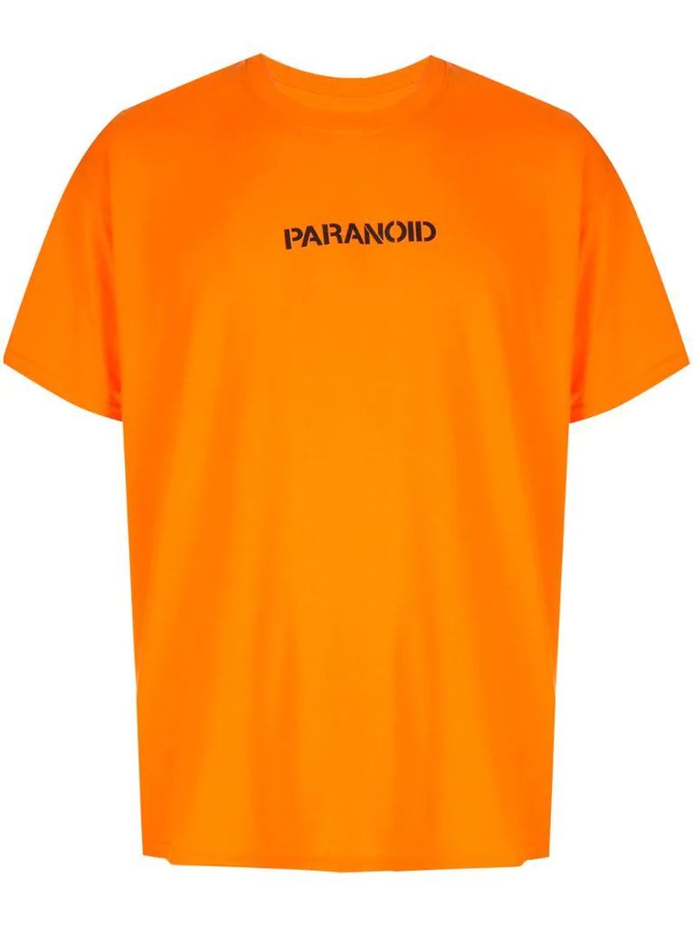 Paranoid print T-shirt