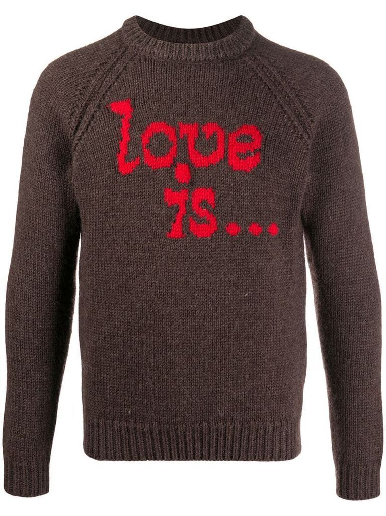 Love Is wool jumper