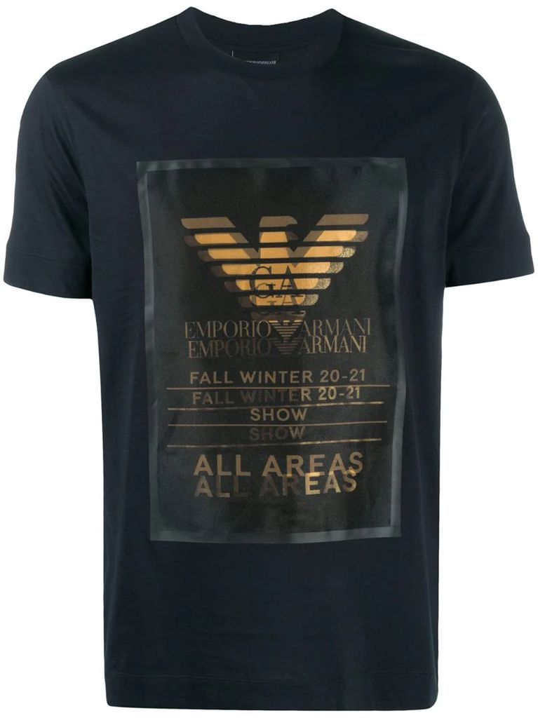 short-sleeve logo print t-shirt