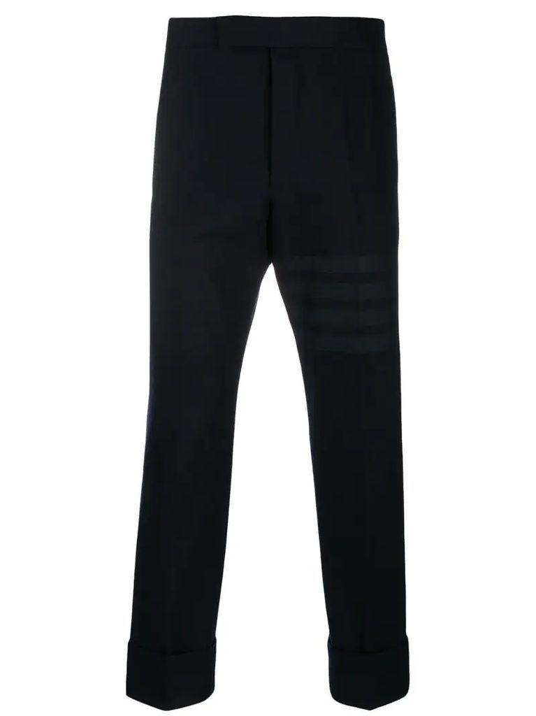 4-Bar cropped tailored trousers