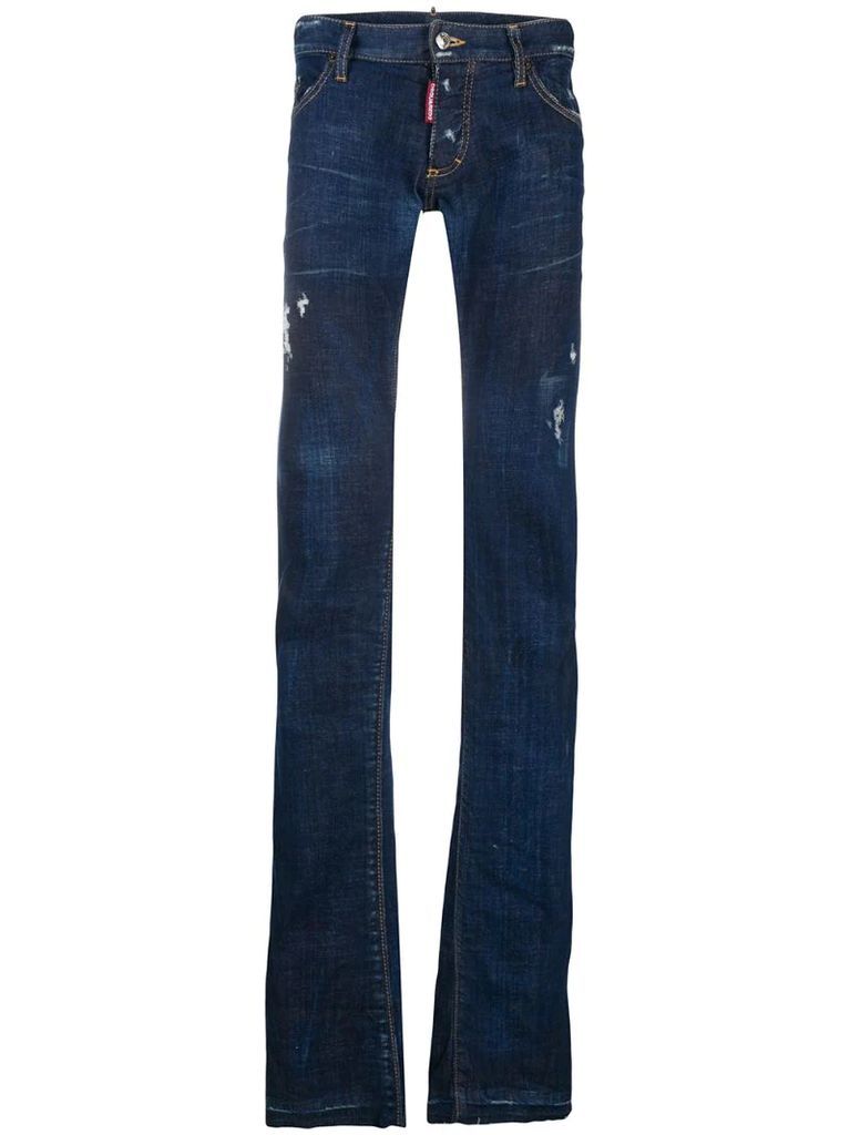 bootcut distressed jeans