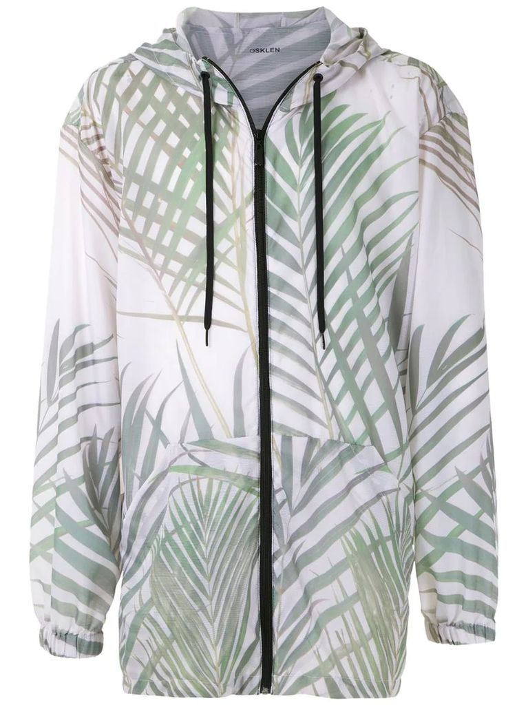 Palm Leaf print hoodie