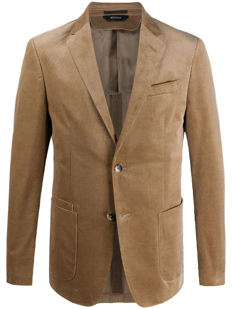 notch-lapel blazer jacket