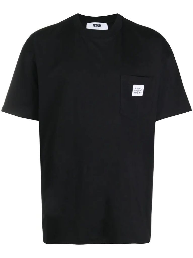 logo patch chest pocket T-shirt