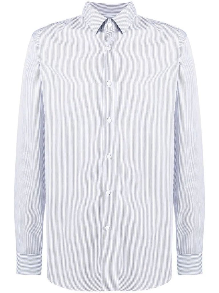stripe-print cotton shirt