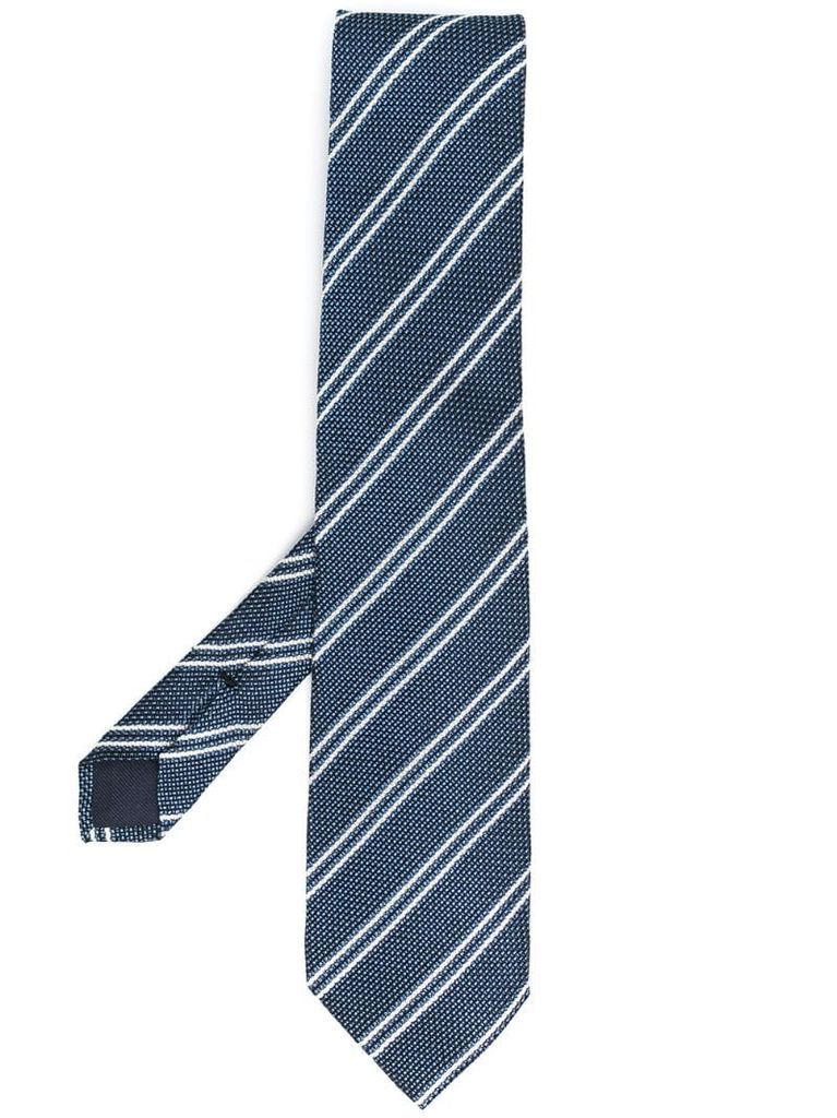 diagonal-stripe neck tie