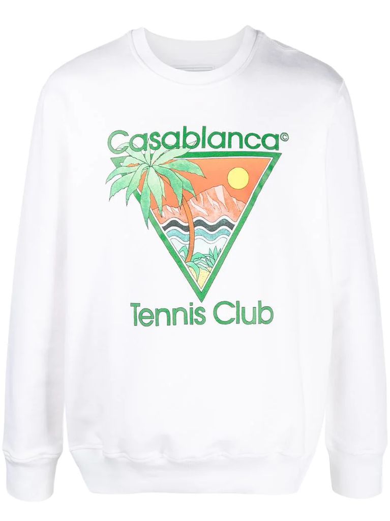 Tennis Club print sweatshirt