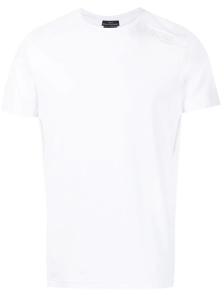 stripe-detail short-sleeved T-shirt