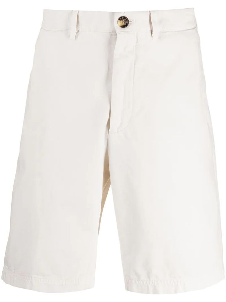 mid-rise knee-length chinos