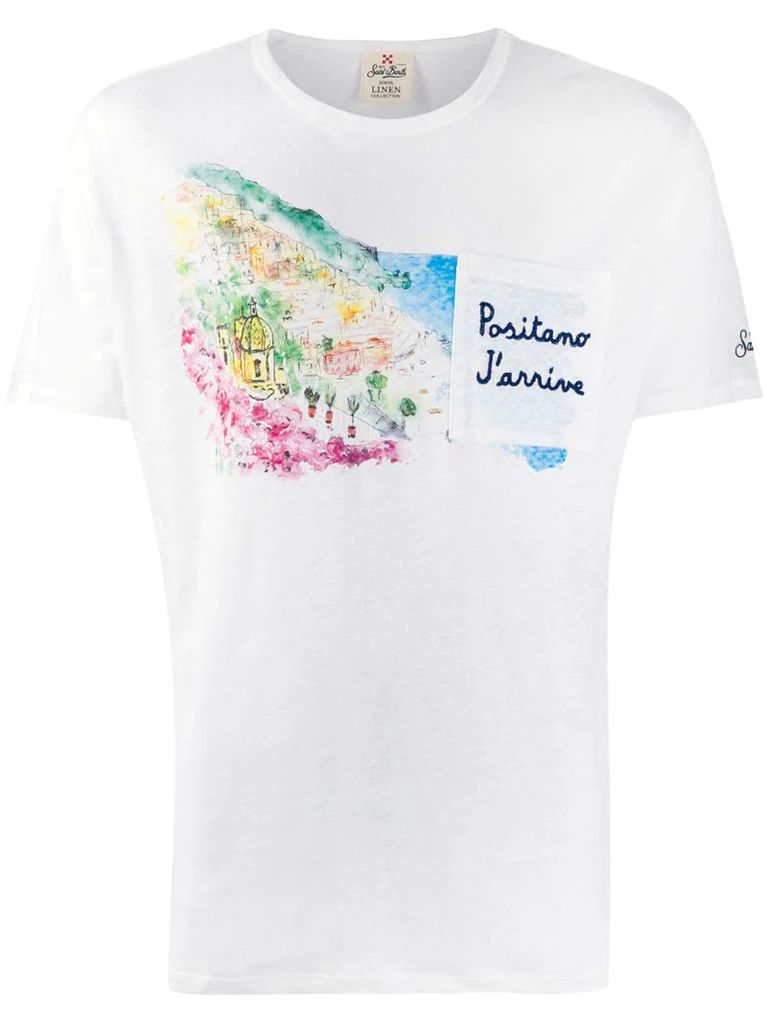 Positano embroidered T-shirt