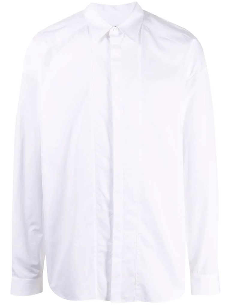 oversized-fit cotton shirt