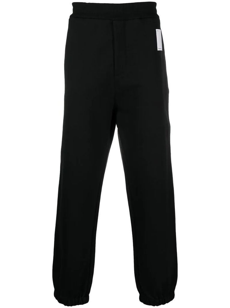 straight leg cotton trackpants