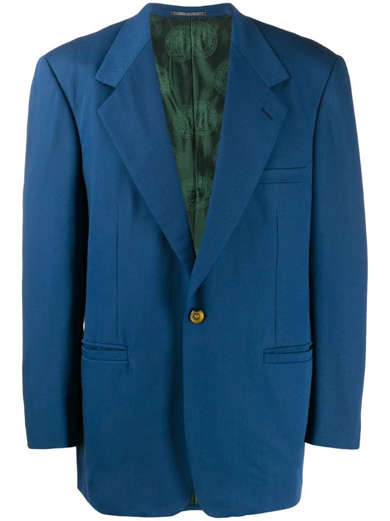 1980's notched lapel structured blazer