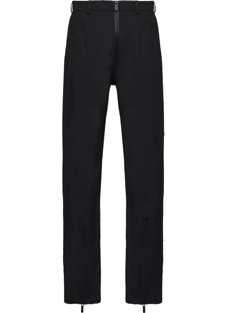 technical straight trousers