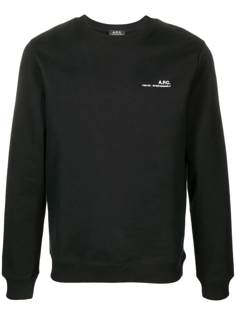 logo-print cotton sweatshirt