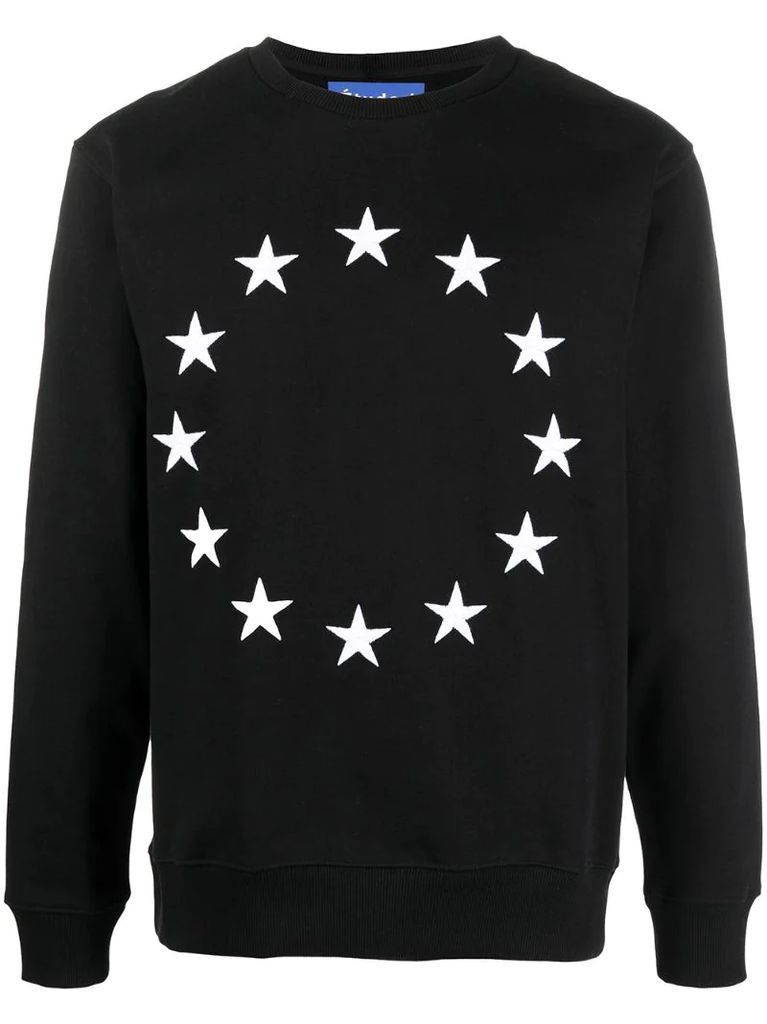 stars print sweatshirt