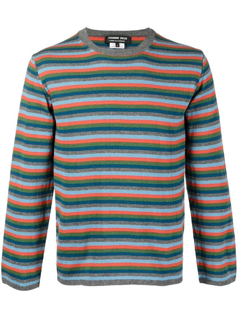 striped wool sweatshirt