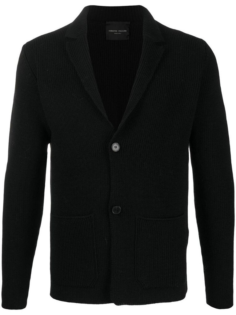 single-breasted wool blazer