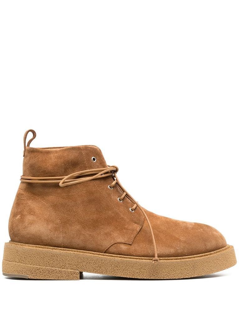 suede leather ankle boots