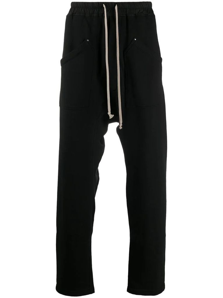 high-rise track trousers