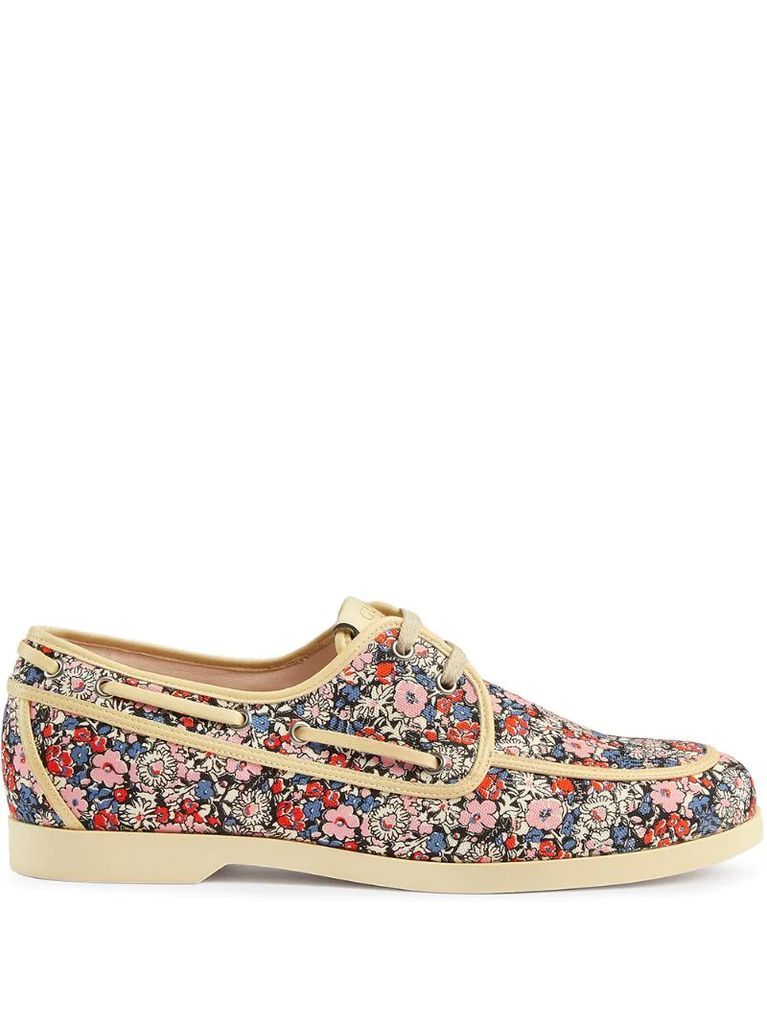 Liberty floral boat shoe