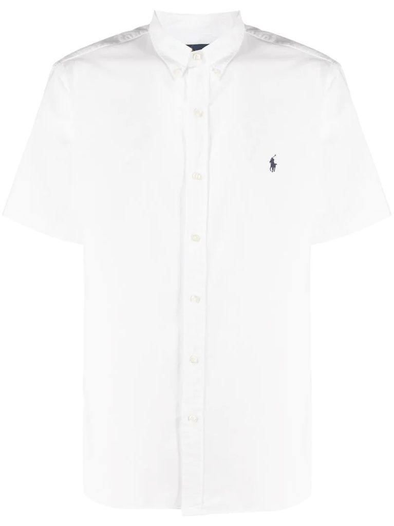 button-collar polo shirt
