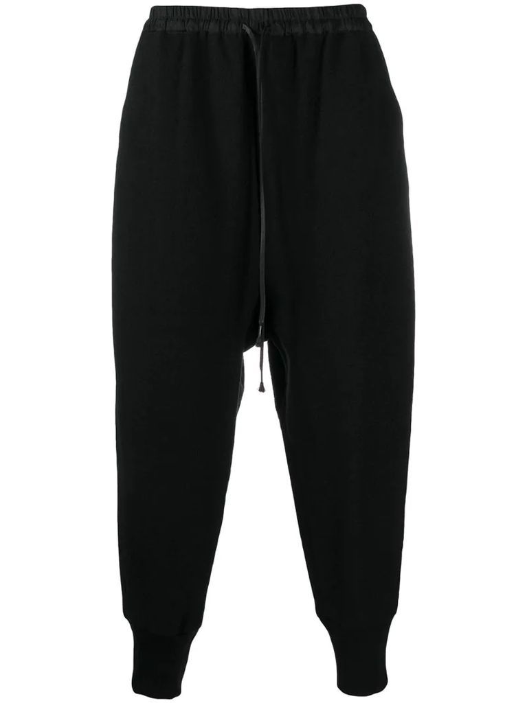 tapered inset pocket trousers