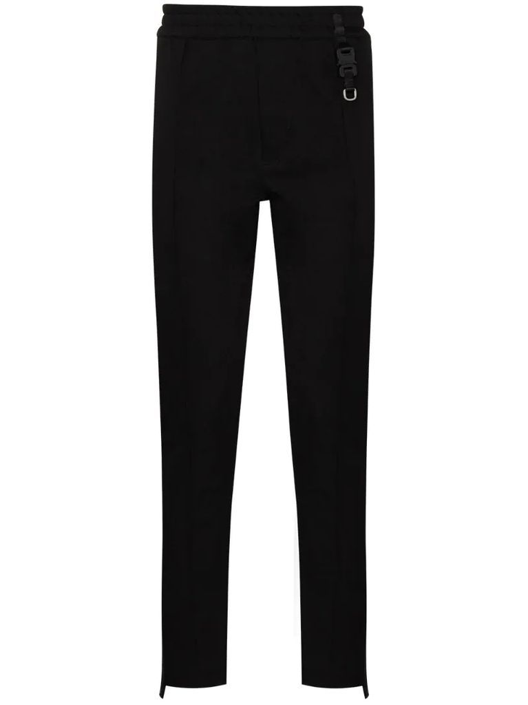 contrast-stripe tailored trousers