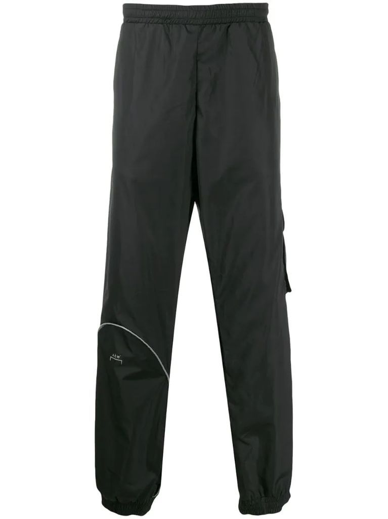 piped seam track pants