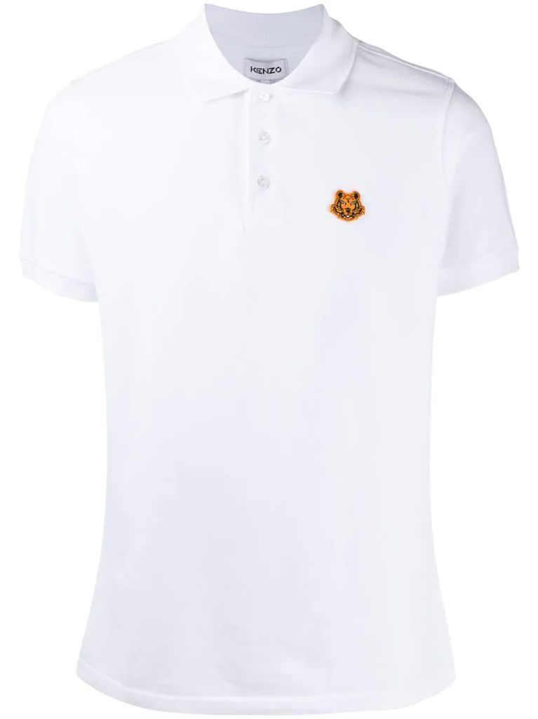 tiger patch polo shirt