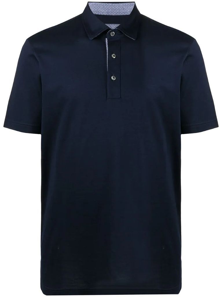 plain short-sleeve polo shirt