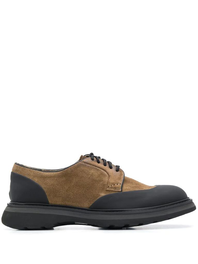 two-tone derby shoes