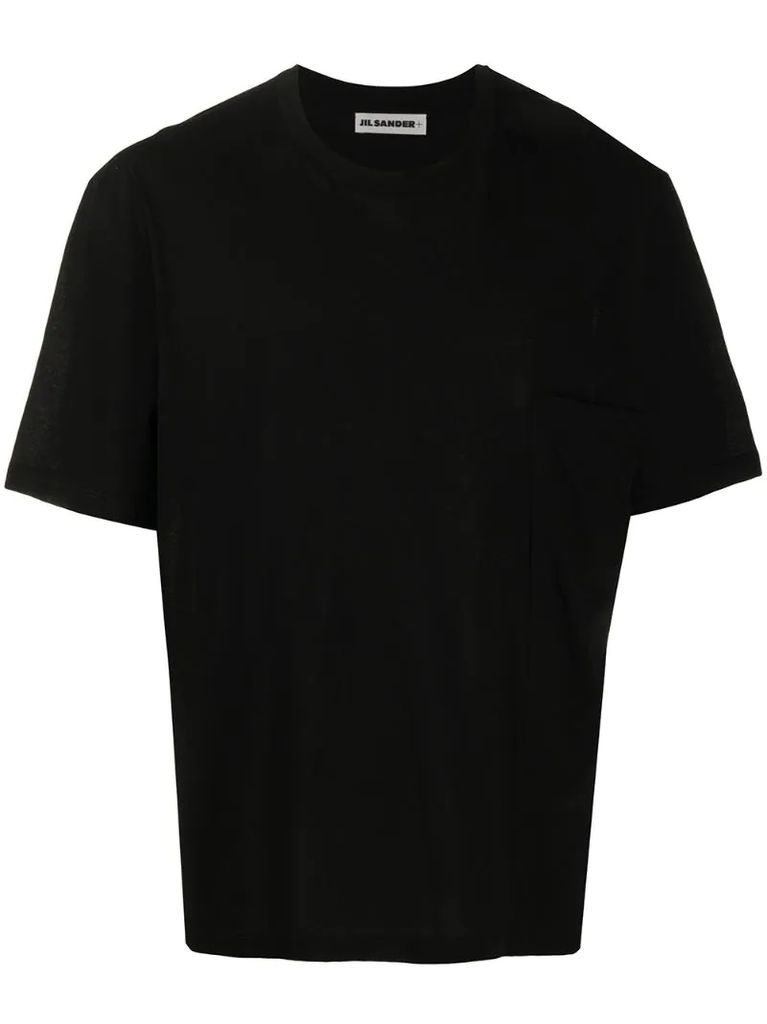 chest pocket relaxed fit T-shirt