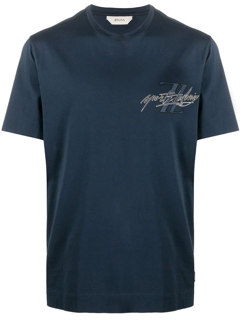 logo print short-sleeved T-shirt