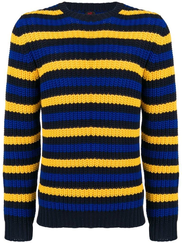 striped chunky sweater