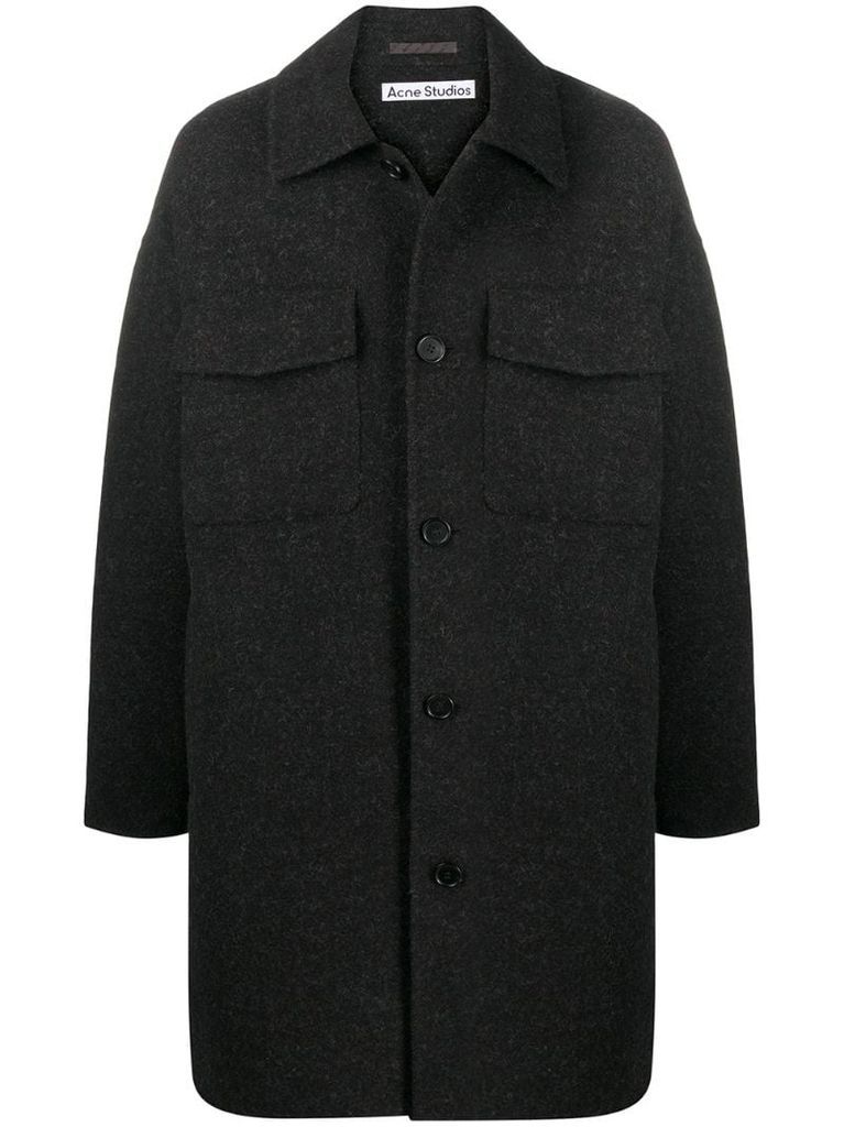 overshirt mid-length coat