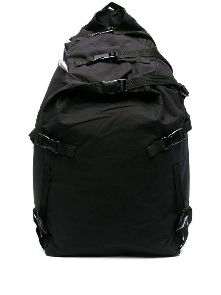 buckled strap backpack